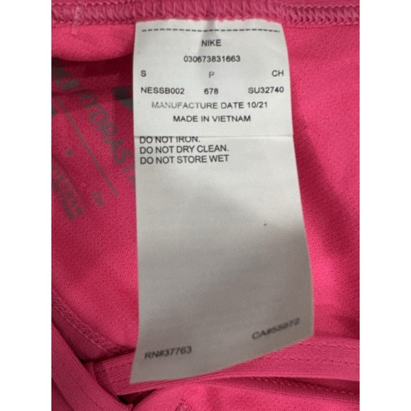 (2) Women's Nike HYDRASTRONG Bikini Tops Pink Orange Size Small NWT - Picture 3 of 10
